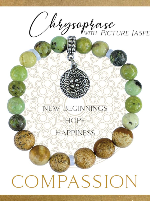 Chrysoprase Inspirit Energy Bracelet - COMPASSION Chrysoprase Inspirit Energy Bracelet - COMPASSION