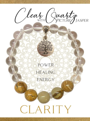 Clear Quartz Inspirit Energy Bracelet - CLARITY