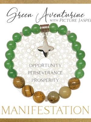 Green Aventurine Inspirit Energy Bracelet - MANIFESTATION Green Aventurine Inspirit Energy Bracelet - MANIFESTATION