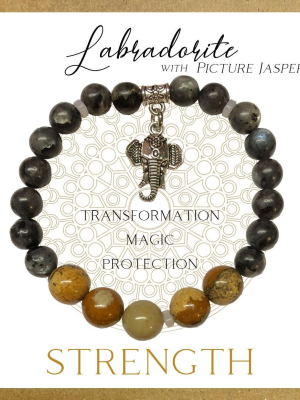 Labradorite Inspirit Energy Bracelet - STRENGTH Labradorite Inspirit Energy Bracelet - STRENGTH