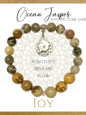Ocean Jasper Inspirit Energy Bracelet - JOY Ocean Jasper Inspirit Energy Bracelet - JOY
