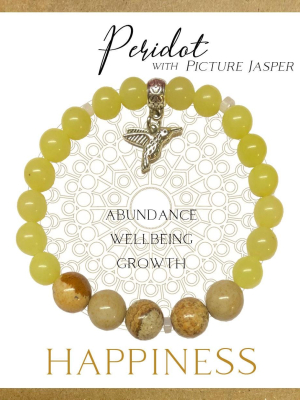 Peridot Inspirit Energy Bracelet - HAPPINESS