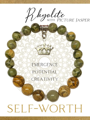 Rhyolite Inspirit Energy Bracelet - SELF-WORTH Rhyolite Inspirit Energy Bracelet - SELF-WORTH