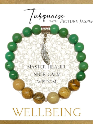 Turquoise Inspirit Energy Bracelet - WELLBEING