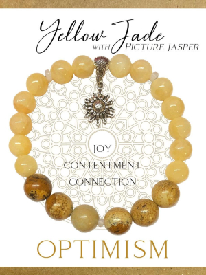 Yellow Jade Inspirit Energy Bracelet - OPTIMISM