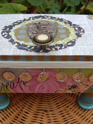 Shabby Chic Rose "Create" Wish Box